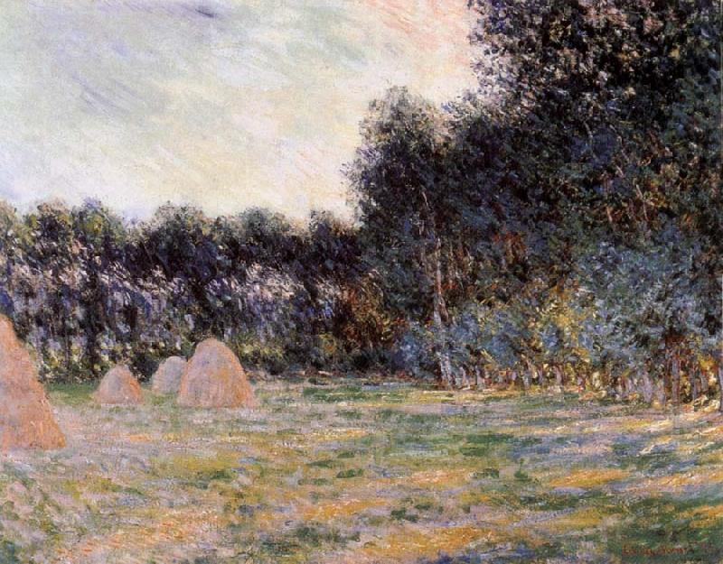 Field with Haystacks at Giverny, Claude Monet